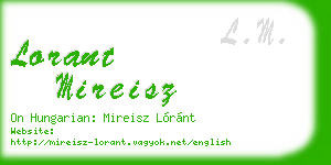 lorant mireisz business card